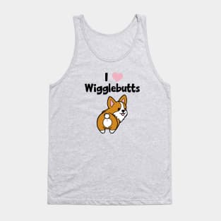 I Heart Wigglebutts Corgi Dog Tank Top